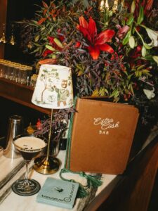 Velvet details classic martinis and smoking jackets🍸Serra on Vine set the scene for Daves Su 1 - Bronson Hospitality