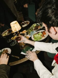 Velvet details classic martinis and smoking jackets🍸Serra on Vine set the scene for Daves Su 5 - Bronson Hospitality