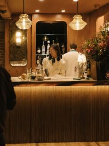 Velvet details classic martinis and smoking jackets🍸Serra on Vine set the scene for Daves Su 6 - Bronson Hospitality