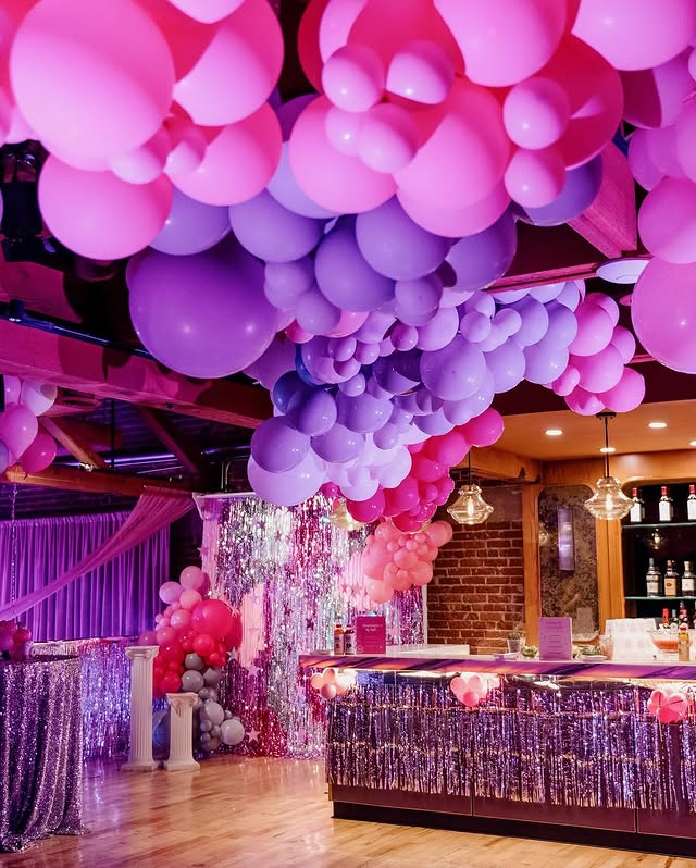 Serra on Vine Themed 80s Private Party - Bronson Hospitality Reminiscing on @sydney_sweeney 80s prom night at Serra on Vine💖disco balls, pink everything, and a dance floor to remember✨🪩💖🪩🎂👛