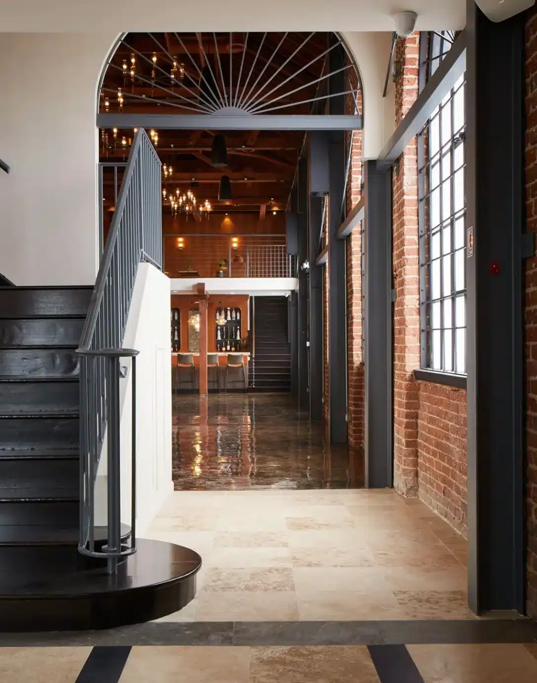 Elegant interior of Serra on Vine, a premier wedding and corporate event venue in Los Angeles